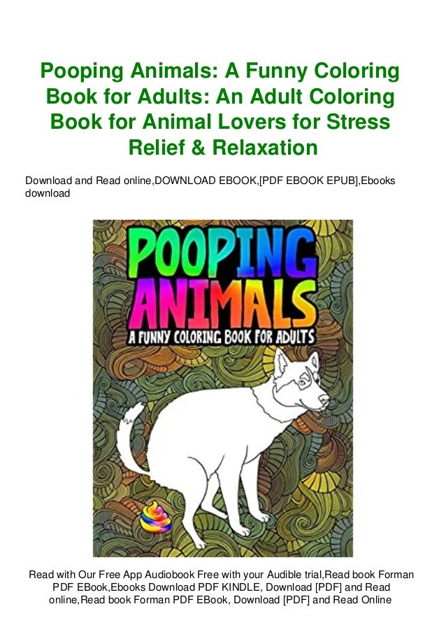Download Pdf Download Pooping Animals A Funny Coloring Book For Adults An Ad