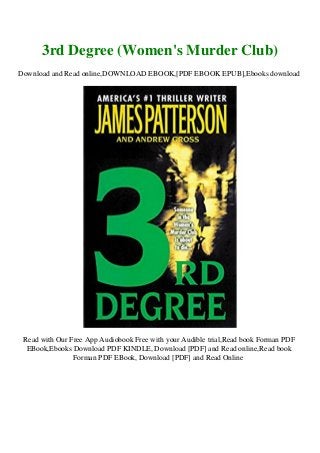 Pdf Download Read 3rd Degree Women S Murder Club Full Pages