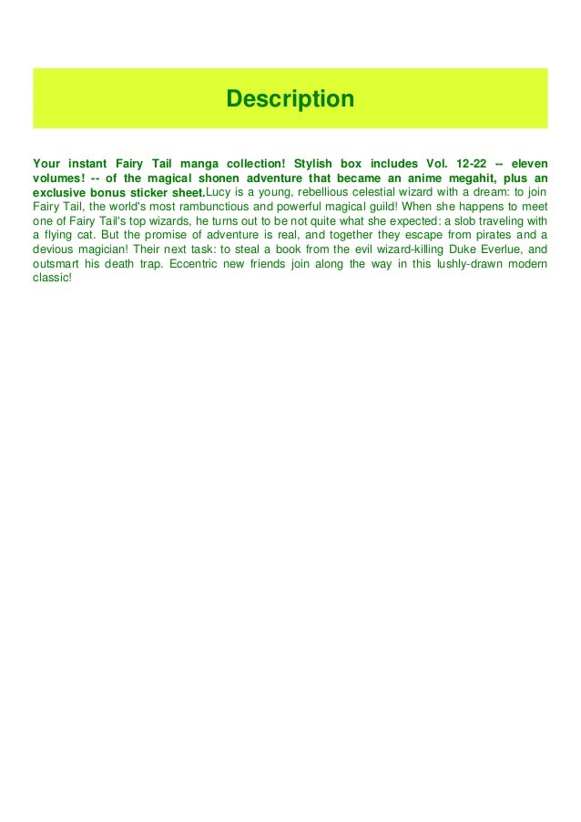 Pdf Download Read Fairy Tail Manga Box Set 2 Full Pdf