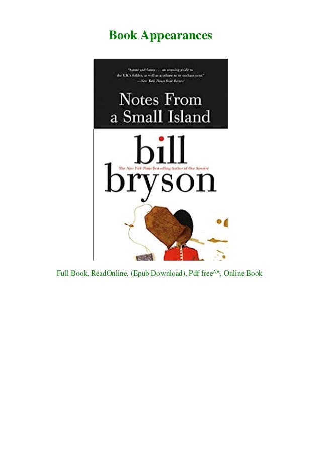 Notes from a small island