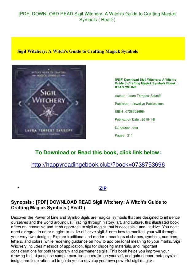 [PDF] DOWNLOAD READ Sigil Witchery A Witch's Guide to Crafting Magick