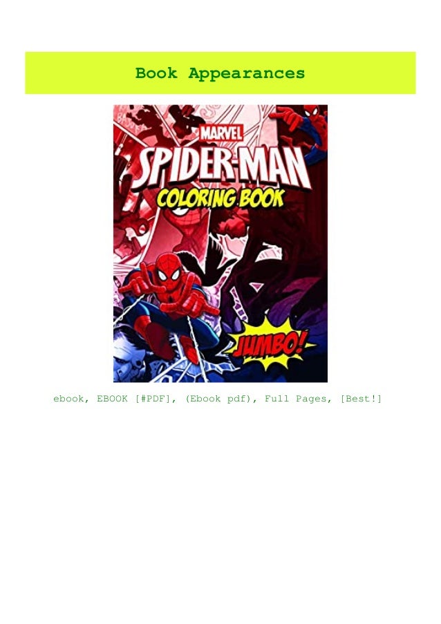 Download Pdf Download Read Spiderman Coloring Book Spiderman Comics Jumbo Co