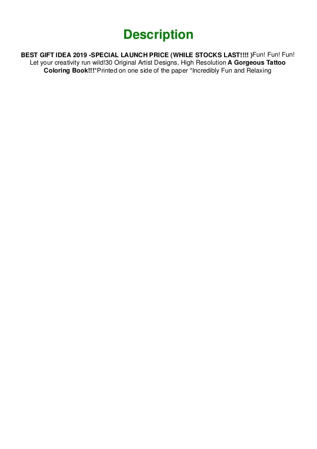 Download Pdf Download Read Tattoo Coloring Book For Adults A Coloring Book F