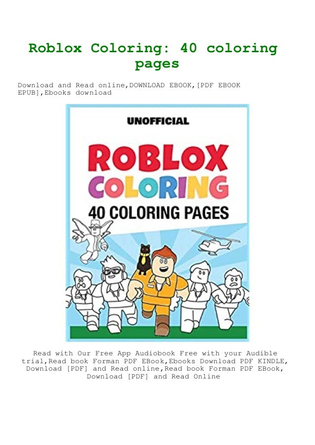Pdf Download Roblox Coloring 40 Coloring Pages Ebook - roblox mad city coloring pages