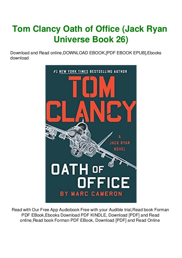 Pdf Download Tom Clancy Oath Of Office Jack Ryan Universe Book 26