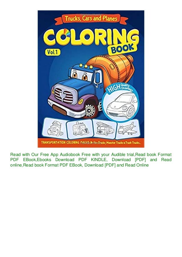 Download Pdf Download Trucks Planes And Cars Coloring Book Cars Coloring Bo
