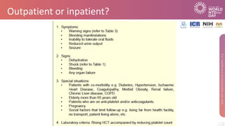 Outpatient or inpatient?
 