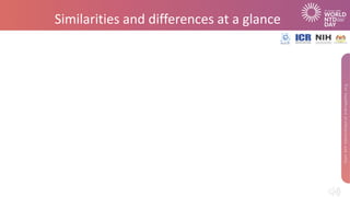 Similarities and differences at a glance
 