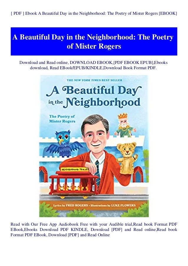 Pdf Ebook A Beautiful Day In The Neighborhood The Poetry Of Miste