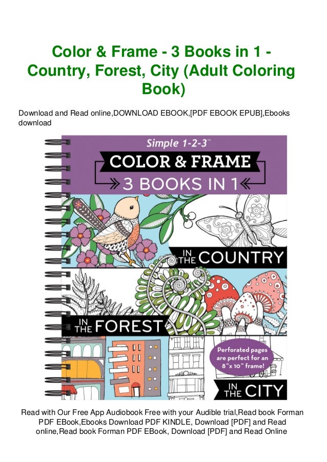 Pdf Ebook Color Frame 3 Books In 1 Country Forest City A