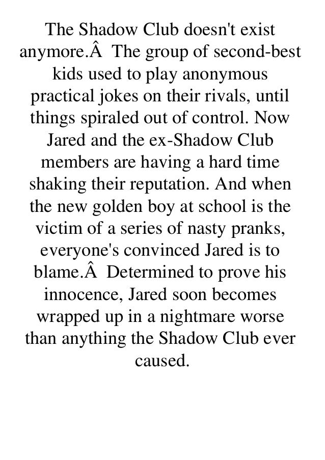 Pdf Ebook Download The Shadow Club Rising Shadow Club 2 Read Onl Pdf Ebook Download The Shadow Club Rising Shadow Club 2 Read Onl