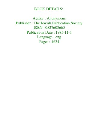Pdf Ebook Full Series Tanakh The Holy Scriptures Epub Kindle