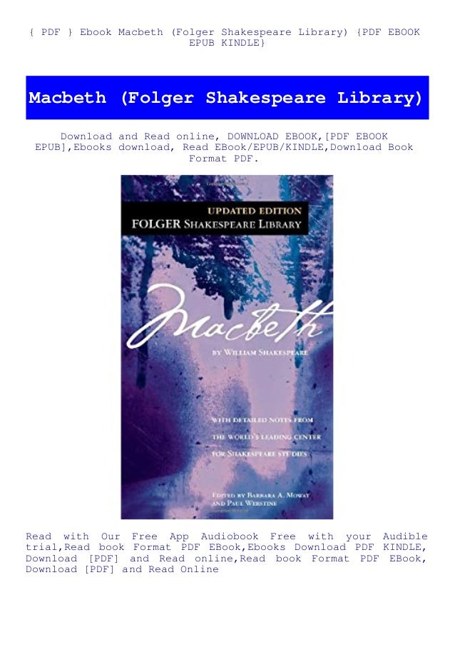 Pdf Ebook Macbeth Folger Shakespeare Library Pdf Ebook Epub Ki