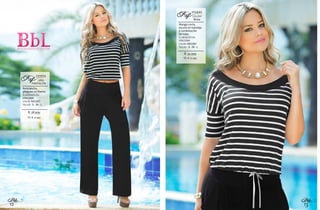 13
Bbl
12
Bbl
$: 38.999
Bota ancha,
pliegues en frente.
ELABORADO EN:
VISCOSA
COLOR: NEGRO
TALLAS: S - M - L
PANTALÓN
231053
ABRARef:
XL: $: 41.999
$: 34.999
Manga corta,
escote en bandeja
y combinación
de telas.
ELABORADO EN:
VISCOSA
COLOR: NEGRO
TALLAS: S - M - L
Blusa
012445
LEILANYRef:
XL: $: 37.999
 