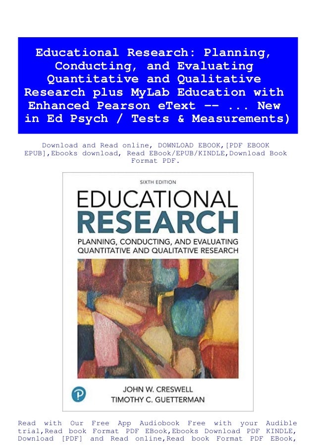Pdf Educational Research Planning Conducting And Evaluating Quanti