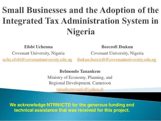 Tax Administration in Nigeria a Case Study