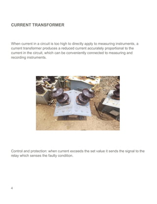 5
POTENTIAL TRANSFORMER
Potential Transformer or Voltage Transformer are used in electrical power system for
stepping down...