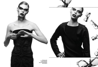 Eyeglasses Andy Wolf,
           dress Fendi, collar Sex Sade
               Pagina a fianco/Opposite:
     Sunglasses Funk, jacket Ilaria Nistri
                  dress Dolce&Gabbana


36                                           37
 