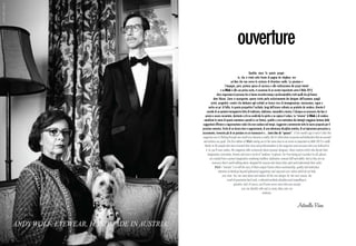 ouverture
                                                     Qualche mese fa questo proget-
                                         to, che si rivela sotto forma di pagine da sfogliare, era
                                 un’idea che non aveva la certezza di diventare realtà. La passione e
                          l’impegno, però, portano spesso al successo e alla realizzazione dei propri intenti
                     e se Blink è alla sua prima uscita, in occasione di un evento importante come il Mido 2012,
                deve ringraziare le persone che vi hanno investito tempo e professionalità e tutti quelli che gli hanno
            dato fiducia. Come vi accorgerete, questa rivista parla esclusivamente dei designer dell’eyewear, quegli
         artisti, progettisti, creativi che dedicano agli occhiali un lavoro ricco di immaginazione, innovazione, sogno e
       anche un po’ di follia. In questa prospettiva l’occhiale, lungi dall’essere soltanto un prodotto da vendere, diventa il
    custode di un potente immaginario fatto di tradizione, dedizione, manualità e tecnica. È dunque un accessorio che ben si
   presta a essere raccontato, destinato a chi ne condivide lo spirito e ne capisce il valore. La “mission” di Blink è di rendere
  manifesta la storia di queste montature speciali in cui fattura, qualità e cura meticolosa dei dettagli viaggiano lontano dalle
 suggestioni effimere e rappresentano valori che non scadono nel tempo. Leggerete e ammirerete tutte le nuove proposte per il
prossimo semestre, frutto di un lavoro duro e appassionato, di una talentuosa disciplina estetica, di un’ispirazione persuasiva e,
sicuramente, troverete più di un pensiero in cui riconoscervi e…tante idee da “sposare”. A few months ago it wasn’t clear this
magazine you’re flicking through now would ever become a reality. But it’s often down to passion and dedication that we succeed
 and achieve our goals. The first edition of Blink coming out at the same time as an event as important as Mido 2012 is really
  thanks to the people who have invested their time and professionalism in the magazine and everyone who ever believed in
   it. As you’ll soon realise, this magazine talks exclusively about eyewear designers, those creative artists who devote their
     imagination, innovation, dreams and even a touch of ‘madness’ to glasses. Far from being just a product to sell, glasses
        are created from a potent imagination combining tradition, dedication, manual skill and ability. And so they are an
          accessory that is worth talking about, designed for anyone who shares their spirit and understands their value.
             Blink’s “mission” is to tell the story of these unique frames where workmanship, quality and meticulous
                  attention to detail go beyond ephemeral suggestions and represent core values which do not fade
                      over time. You can read about and admire all the new designs for the next season, the
                             result of passionate hard work, a talented aesthetic discipline and compelling in-
                                    spiration. And, of course, you’ll come across more than one concept
                                             you can identify with and so many ideas you can
                                                                   embrace.



                                                                                               Antonella Reina
 