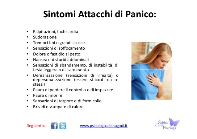 ANSIA E ATTACCHI DI PANICO