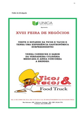 33
Folder de divulgação
 