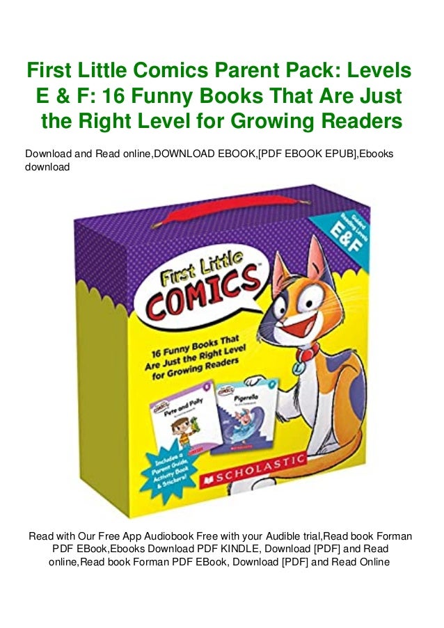 Pdf First Little Comics Parent Pack Levels E F 16 Funny Books That