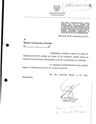 Pedidos de informes por descuento de coparticipación