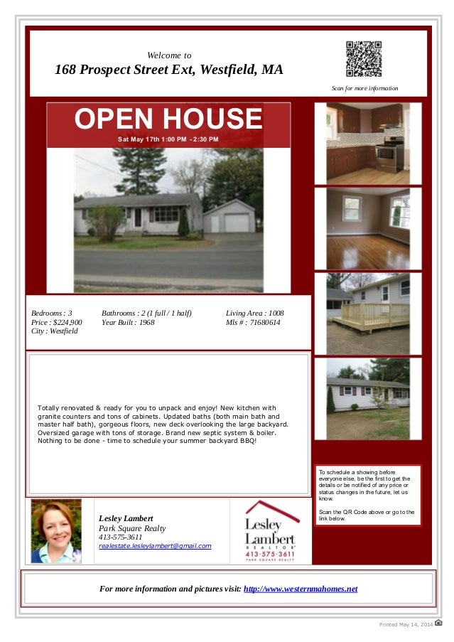 Renovated Ranch for Sale 168 Prospect St Ext, Westfield, MA 01085