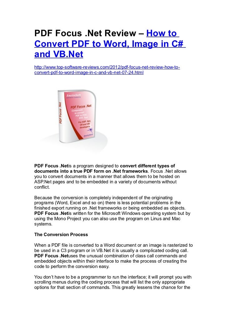 Pdf Focus Net Free Download Review