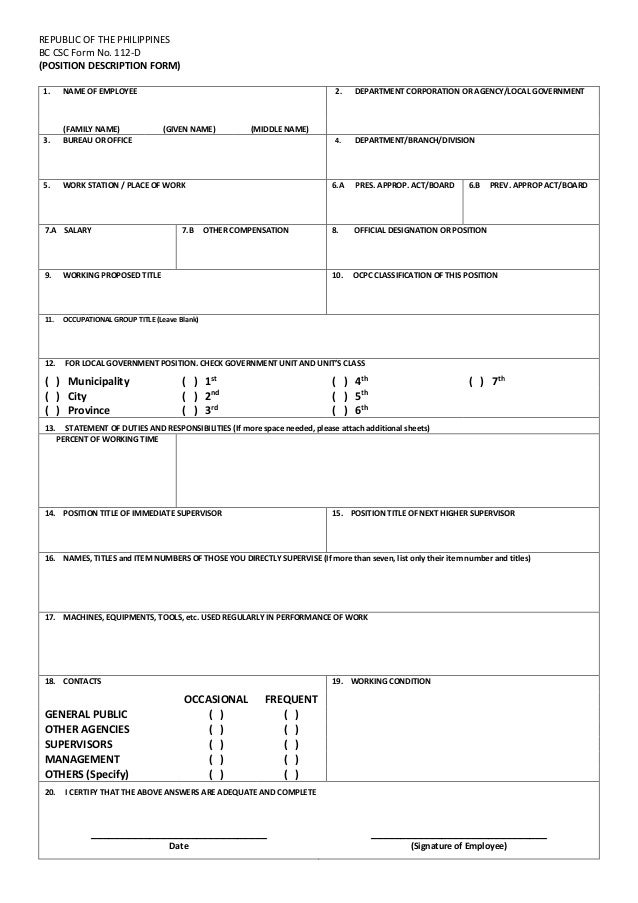 89 INFO LNI JOB DESCRIPTION FORM CDR DOWNLOAD ZIP ...