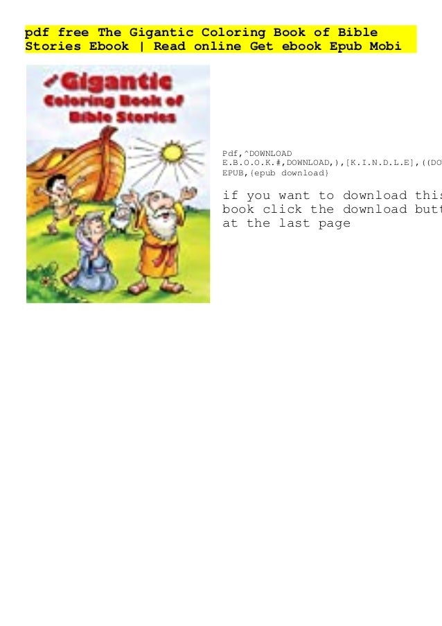 Download Pdf Free The Gigantic Coloring Book Of Bible Stories Ebook Read Onli