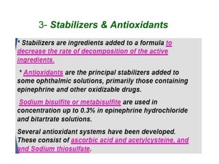 3- Stabilizers & Antioxidants
 