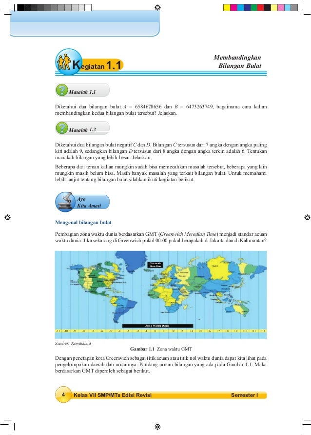 Buku Matematika 7 Smp Mts Semester 1 Siswa