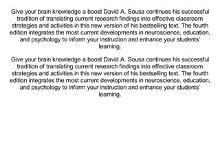 [#PDF~] How the Brain Learns | PDF
