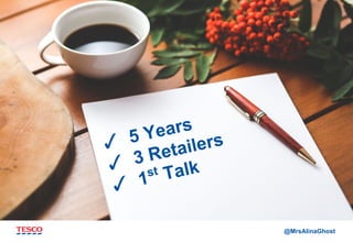 @MrsAlinaGhost
5 Years
3 Retailers
1st
Talk
✓ 5 Years
✓ 3 Retailers
✓ 1st Talk
 