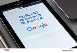 @MrsAlinaGhost
Dog Beds: 60k
Pet Supplies: 5k
Dog Supplies: 1k
 