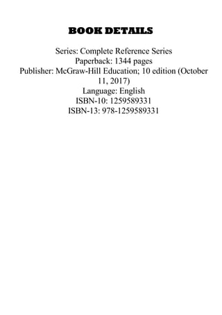 [Doc] Java: The Complete Reference, Tenth Edition (Complete Reference ...