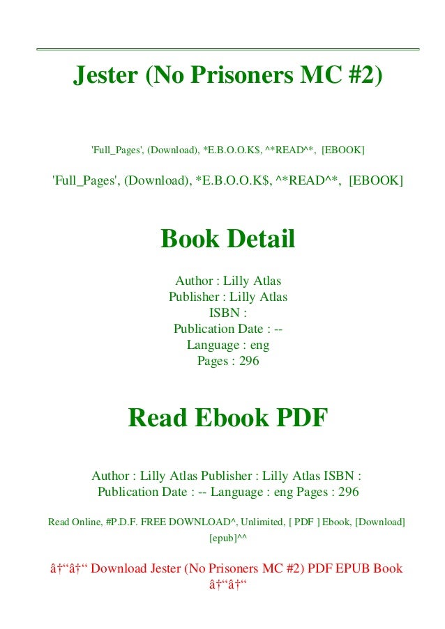 Pdf Jester No Prisoners Mc 2 Read Online
