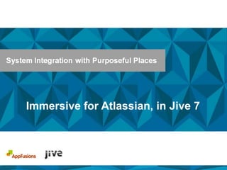 Immersive for Atlassian, in Jive 7

 
