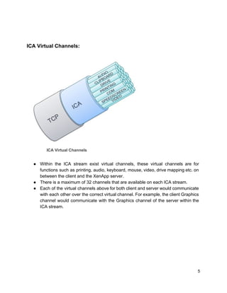 A REPORT ON CITRIX INDEPENDENT COMPUTING ARCHITECTURE (ICA) PROTOCOL | PDF