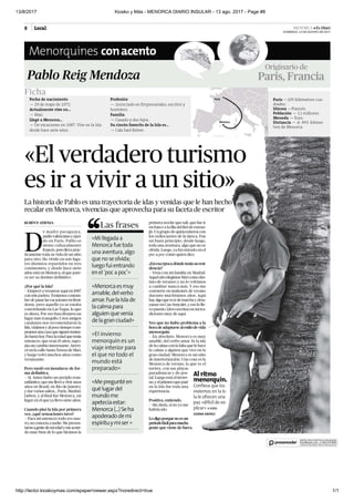 Entrevista Diario Menorca