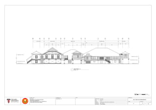 FIRST FLOOR LEVEL (F.F.L. ±2.0M)
GROUND LEVEL (G.L. 0 )
19852325
CEILING LEVEL (C.L. ±4.2M)
11704227
CEILING LEVEL (C.L. ±4.6M)
FIRST FLOOR LEVEL (F.F.L. ±1.2M)
GROUND LEVEL (F.F.L. 0)
A B C D E F G J K L M NH
48325
9515
2780 3975 2760 4715 4815 2283 7367 4080 7480
2170 2283 18927 2450 3450
RUMAH PELAMIN MIDDLE ROOM EXHITBITION AREAPRAYER ROOM WASH ROOM
A1A0
STARTING DATE
DATE
SCALE
CHECKED BY
SECTION E - E
PROJECT TITLE
MEASURED BY
DRAWN BY
ARC 1215
METHODS OF DOCUMENTATION AND
MEASURED DRAWING ON
ROYAL MUSEUM KEDAH, LOT 82, SEKSYEN 16
ALOR STAR, KOTA SETAR, KEDAH
DRAWING TITLE NOTE
2017/ ARC1215/ RMUZKEDAH
C 11
31
DRAWING NO.
ISSUE SHEET NO.
20.01.2017
06.03.2017
1 : 75
LIM ZIA HUEI, CHONG CHIN PIN, HOW SENG GUAN
MR. KHAIROOL
TRM'S MEMBERS
SECTION E - E
SCALE 1 : 75
0 0.5 1 21.5 3 4 5 6 7 7.5 (M)
M 1 : 75
 