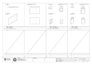 960
760
390
100
960
380 380
1470
1255
760
tile flooring
1035
975
30
1034
307 300 307
2120
1551460415
3109
1016 1016 1016
30
3109
1016 1016 1016
2094
DIMENSION REFER TO DIAGRAM
QTY
MATERIAL
WINDOW TYPE
W25
DESCRIPTION
WINDOW - TIMBER, GREEN PAINT
FRAME - TIMBER, WHITE PAINT
DIMENSION REFER TO DIAGRAM
QTY
MATERIAL
WINDOW TYPE
W18
DESCRIPTION
WINDOW - GLASS
FRAME - ALUMINIUM
DIMENSION REFER TO DIAGRAM
QTY
MATERIAL
WINDOW TYPE
W20
DESCRIPTION
3
DOUBLE LEAF, SINGLE ACTION
LOCATED AT GROUND FLOOR, OFFICE (1)
ARCH WINDOW
LOCATED AT GROUND FLOOR, OFFICE (1)
CURTAIN WALL
FRAME - ALUMINIUM
5 2
WINDOW - GLASS
LOCATED AT GROUND FLOOR, OFFICE (1)
STARTING DATE
DATE
SCALE
CHECKED BY
PROJECT TITLE
MEASURED BY
DRAWN BY
ARC 1215
METHODS OF DOCUMENTATION AND
MEASURED DRAWING ON
ROYAL MUSEUM KEDAH, LOT 82, SEKSYEN 16
ALOR STAR, KOTA SETAR, KEDAH
DRAWING TITLE NOTE DRAWING NO.
ISSUE SHEET NO.
WINDOW DETAILS 4
2017/ ARC1215/ RMUZKEDAH
E 30
31
20.01.2017
06.03.2017
1 : 25
LIM SHEN, TRM'S MEMBER
MR. KHAIROOL
TRM'S MEMBER
SCALE 1 : 25
PLAN
01 SCALE 1 : 25
ELEVATION (FRONT & BACK)
02
SCALE 1 : 25
ISOMETRIC
03
SCALE 1 : 25
PLAN
01 SCALE 1 : 25
ELEVATION (FRONT & BACK)
02
SCALE 1 : 25
ISOMETRIC
03
SCALE 1 : 25
PLAN
01
SCALE 1 : 25
ISOMETRIC
03
SCALE 1 : 25
ELEVATION (FRONT & BACK)
02
 