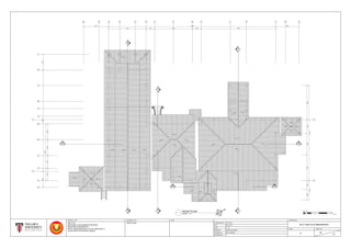 FALLFALL FALLFALL
FALL
FALL
FALL
FALL
FALL
FALL
FALL
FALL
FALL
FALL
FALL
FALL FALL
FALL
FALL
FALL
FALL
FALL
FALL
FALL
FALL
424256410 5900
9530 2283
39534070
14388
315040623990
25746
9515 2170 18927
3187
241054890
864534505480653022452645
FALL
FALL
9
5
1
A0 A1 A B C D E F G J K L M N
1a
2
3
4
5a
5b
6
7
8
9
10
5
2a
AA
C - 09
H
BB
C - 09
BB
C - 09
EE
C - 10
EE
C - 10
DD
C - 10
DD
C - 10
CC
C - 10
CC
C - 10
AA
C - 09
FALL
FALL
N
SCALE 1 : 75
ROOF PLAN
STARTING DATE
DATE
SCALE
CHECKED BY
ROOF PLAN
PROJECT TITLE
MEASURED BY
DRAWN BY
ARC 1215
METHODS OF DOCUMENTATION AND
MEASURED DRAWING ON
ROYAL MUSEUM KEDAH, LOT 82, SEKSYEN 16
ALOR STAR, KOTA SETAR, KEDAH
DRAWING TITLE NOTE
2017/ ARC1215/ RMUZKEDAH
A 04
31
DRAWING NO.
ISSUE SHEET NO.
20.01.2017
06.03.2017
1 : 75
WONG WAN JIUAN
MR. KHAIROOL
-
0 0.5 1 21.5 3 4 5 6 7 7.5 (M)
M 1 : 75
 