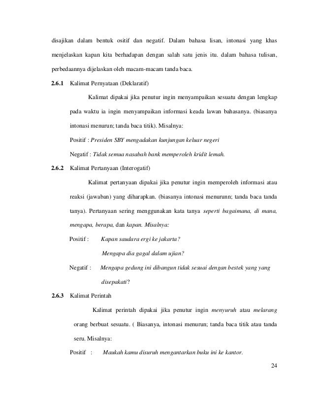 Kalimat dalam Bahasa Indonesia Kalimat dalam Bahasa Indonesia