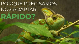 PORQUE PRECISAMOS
NOS ADAPTAR
RÁPIDO?
 