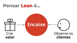 Pensar Lean é...
 