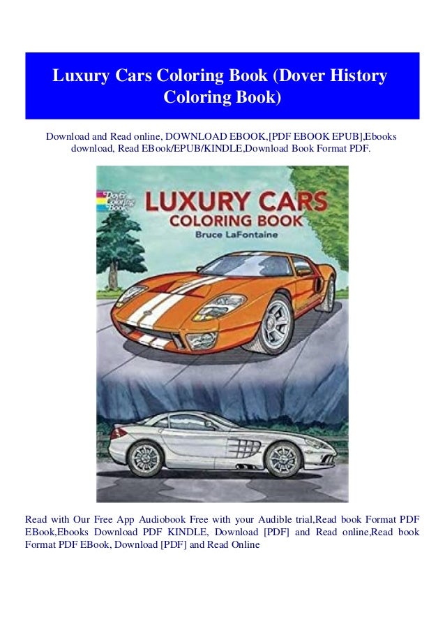 Download Pdf Luxury Cars Coloring Book Dover History Coloring Book W O R D