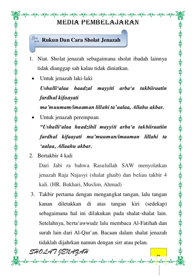 Tata Cara Sholat Jenazah Perempuan Dan Bacaannya Lengkap ...