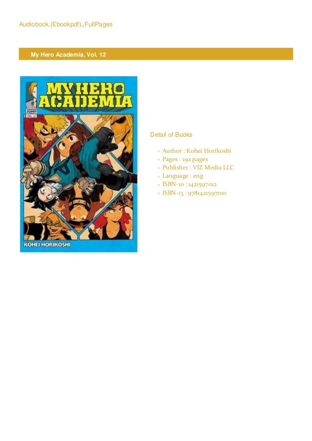 Pdfmy Hero Academia Vol 12 Fullonine